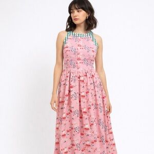 Unique Vintage Mushroom Print Dress (Size S)